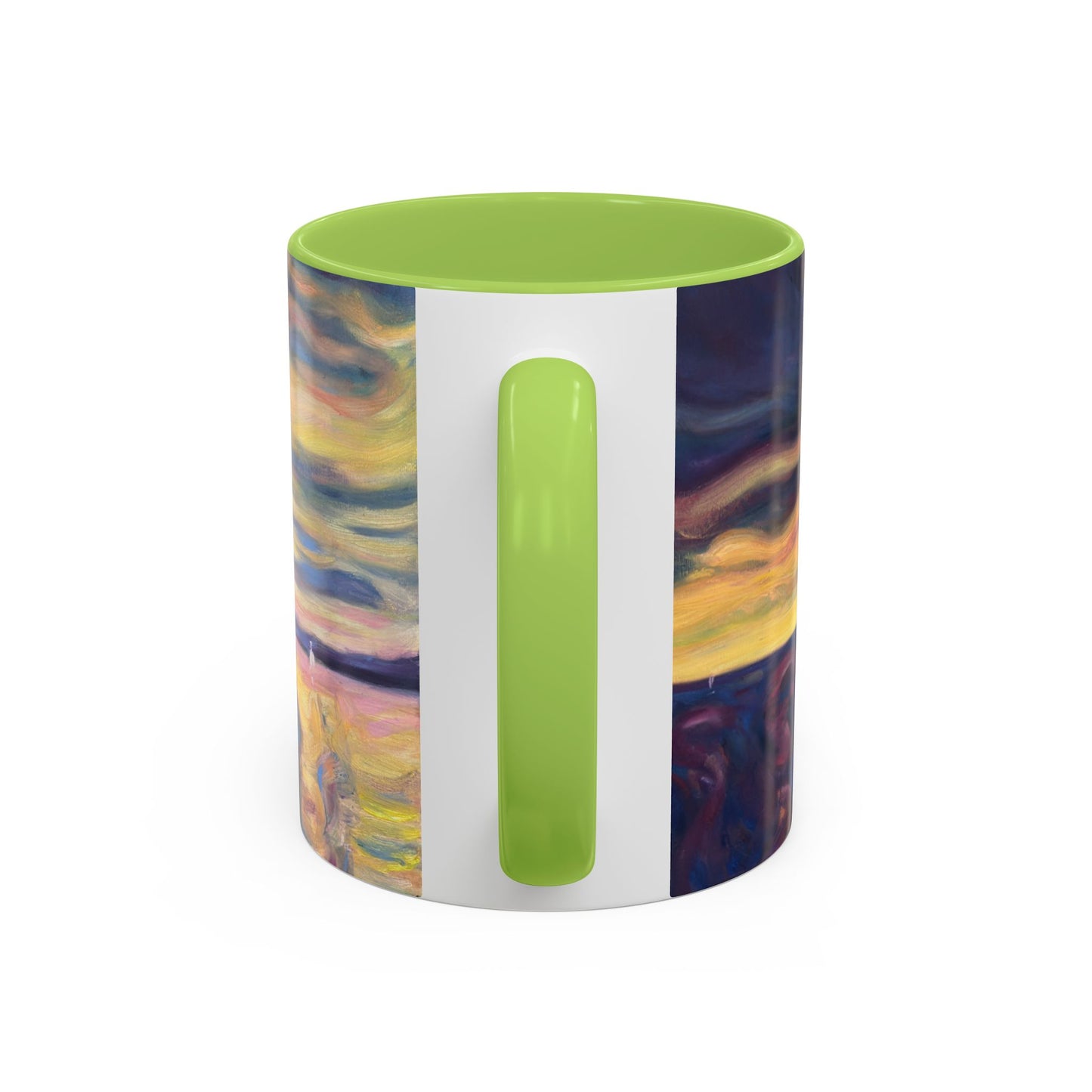 Sunset Dreamscape Coffee Mug — Abstract Sunset Art Accent Mug (11/15oz)