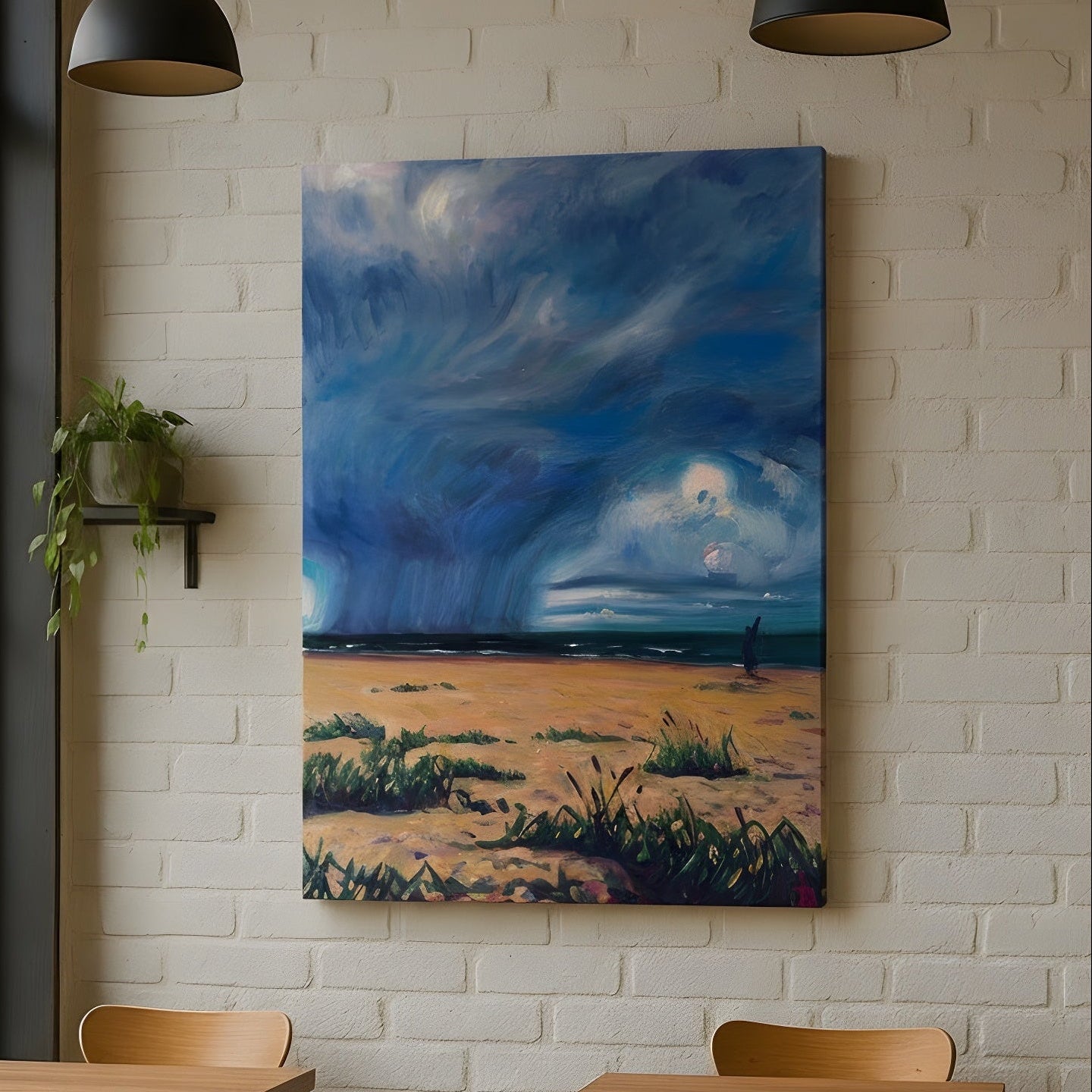 Art print shoreline - Hi 65x105