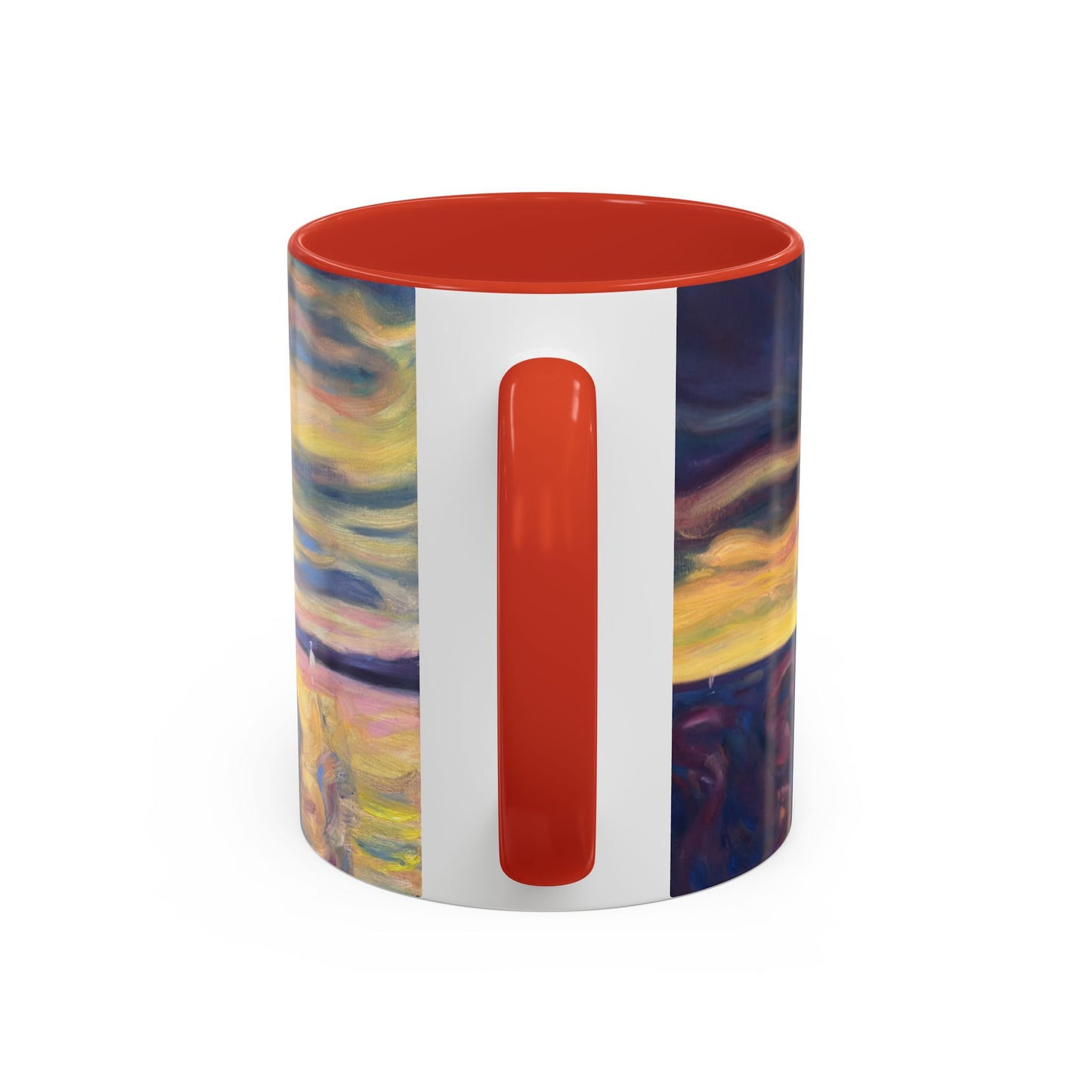 Sunset Dreamscape Coffee Mug — Abstract Sunset Art Accent Mug (11/15oz)