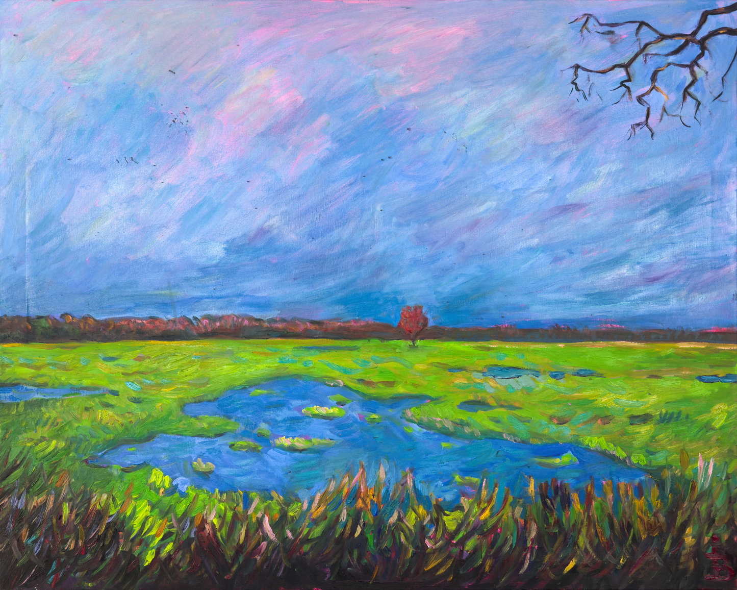 Kunstdruck - Vor dem Regen