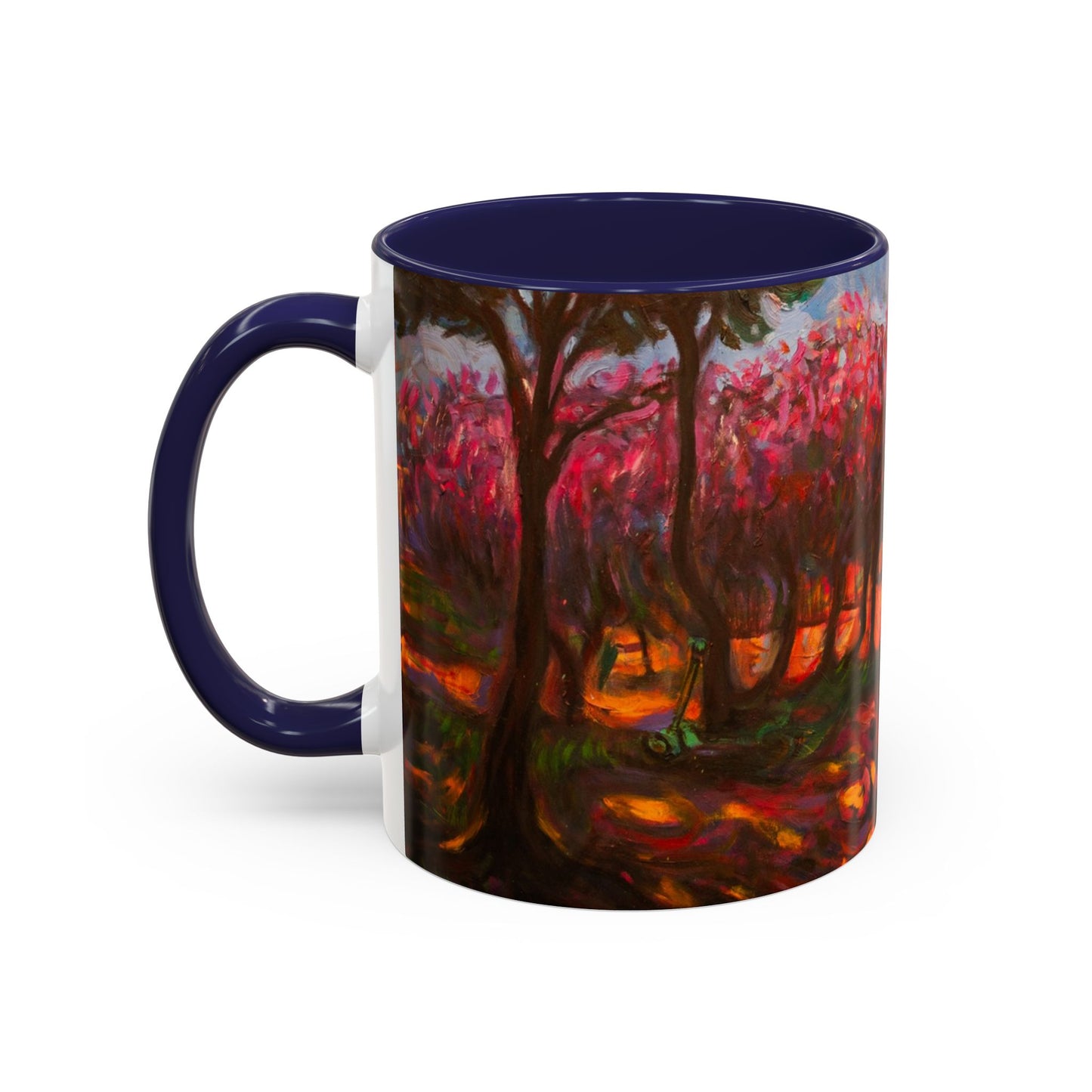 Akzent-Kaffeetasse – Herbstliche Waldszene mit Füchsen Keramik-Kaffeetasse (325/444 ml)