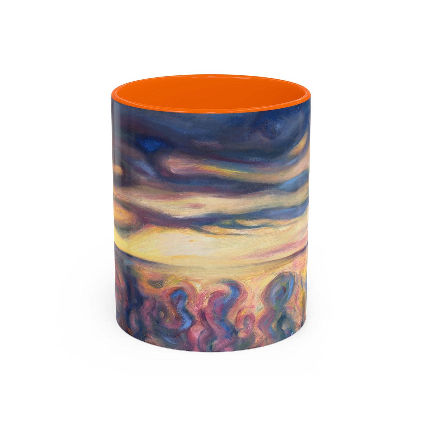 Sunset Dreamscape Coffee Mug — Abstract Sunset Art Accent Mug (11/15oz)