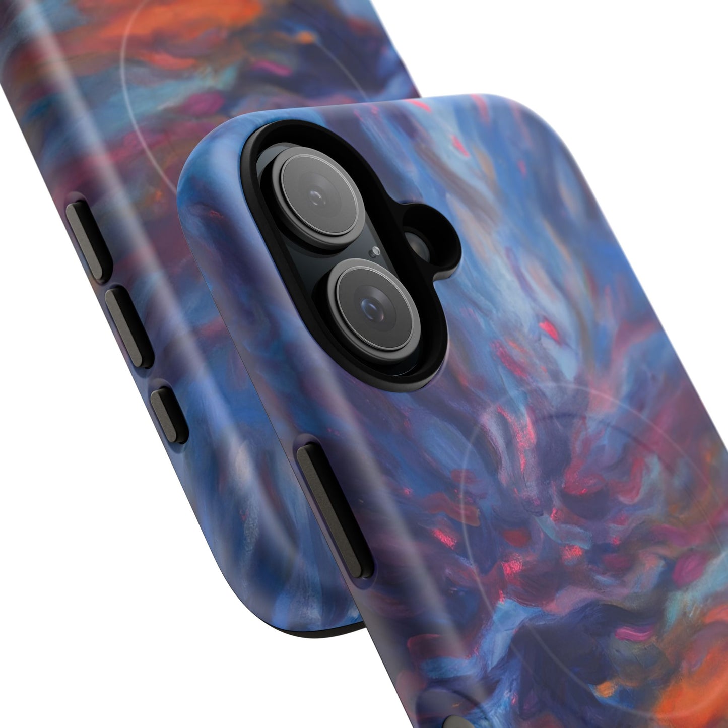 Magnetische Handyhülle – Abstraktes Sonnenuntergangsmuster für iPhones