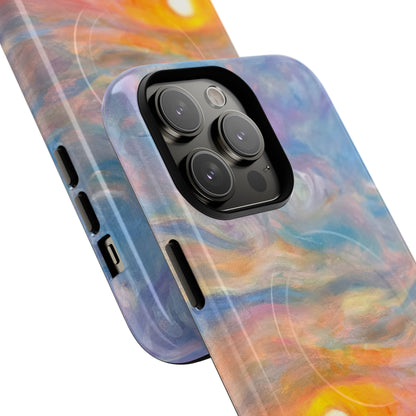 Robuste magnetische Handyhülle „Sunset Shore“ – Schützende, künstlerische Strand-Sonnenuntergangs-Optik