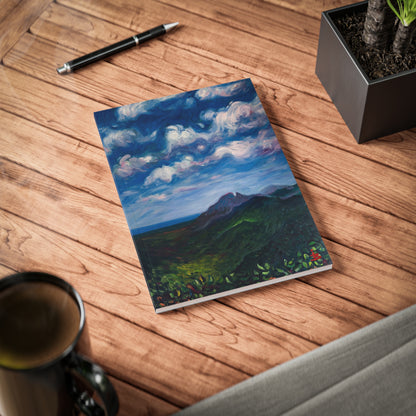 A5 Notizbuch mit Softcover – Einband mit beruhigender Berglandschaft, Wolkenlandschaft-Tagebuch für Reisen, Skizzen und tägliche Notizen