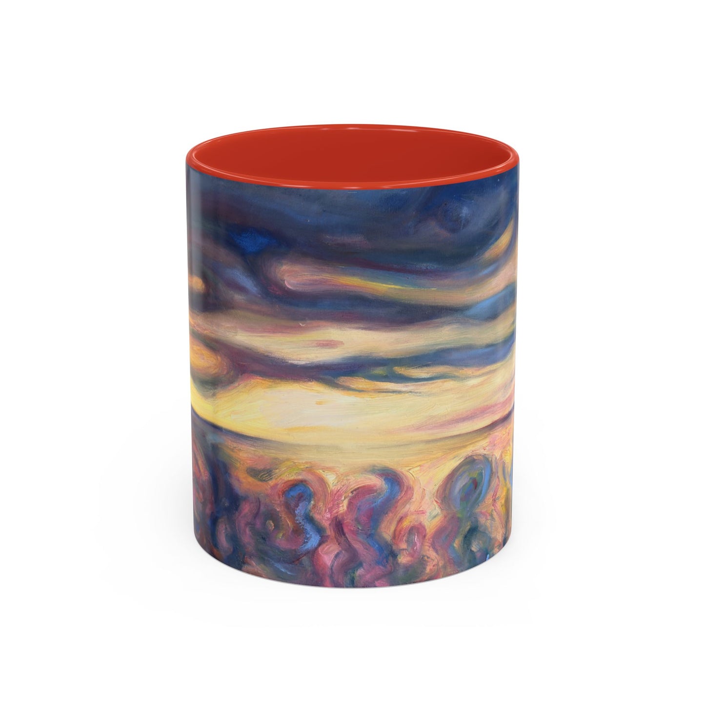 Sunset Dreamscape Coffee Mug — Abstract Sunset Art Accent Mug (11/15oz)