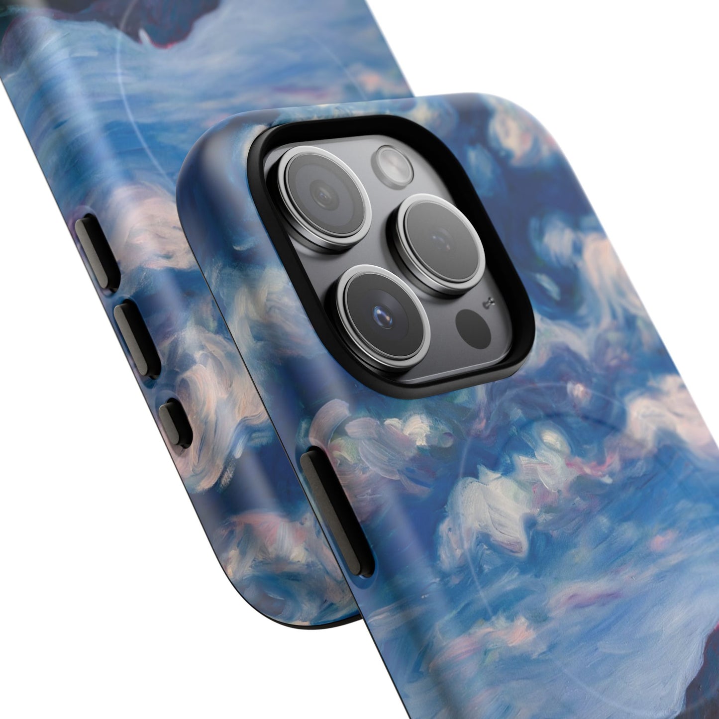 Robuste magnetische Handyhülle – Malerischer Meerblick mit bewölktem Himmel