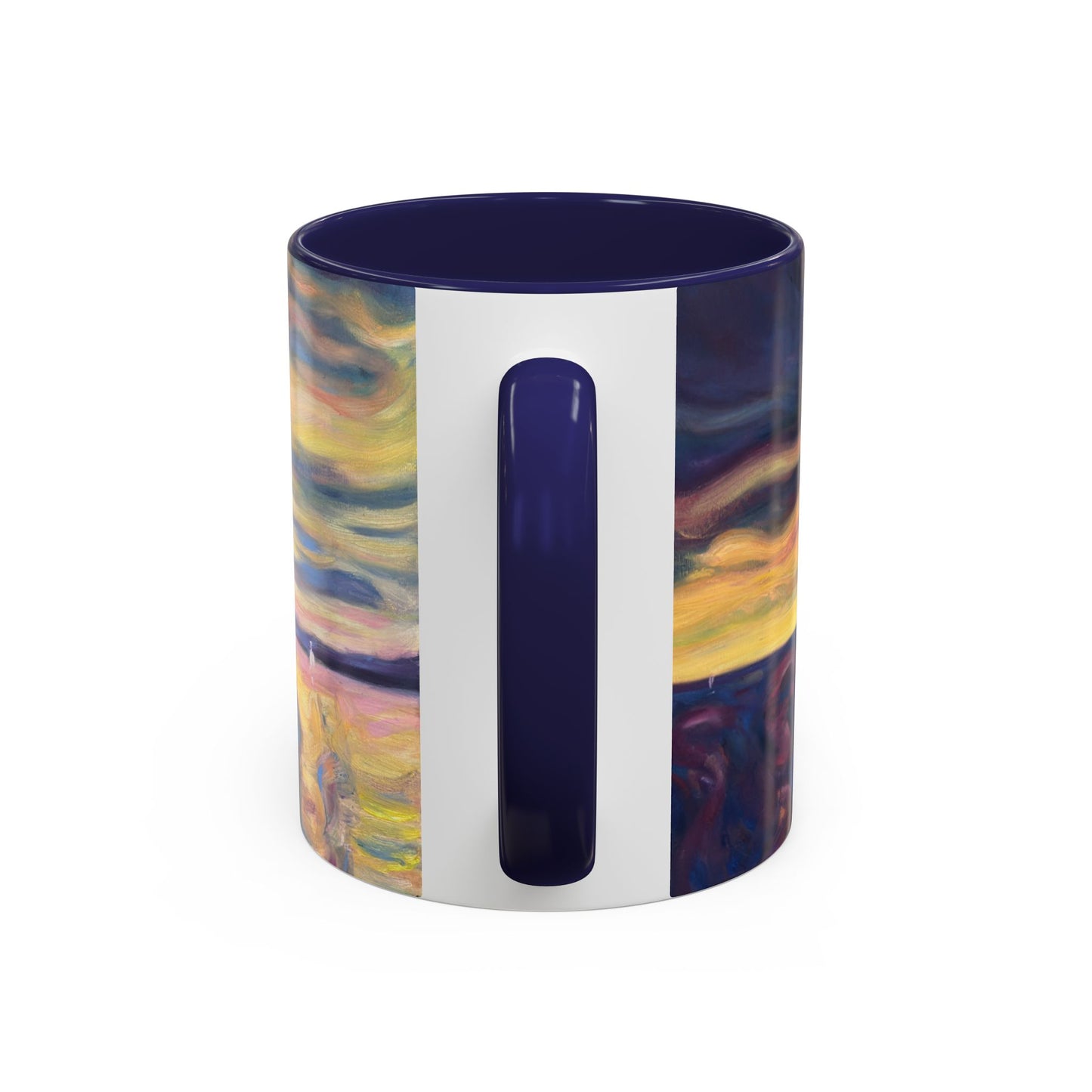 Sunset Dreamscape Coffee Mug — Abstract Sunset Art Accent Mug (11/15oz)