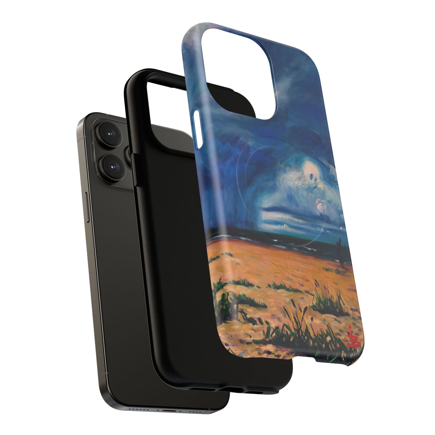 Чехол для телефона — Прочный магнитный чехол с рисунком «Пляжный шторм»