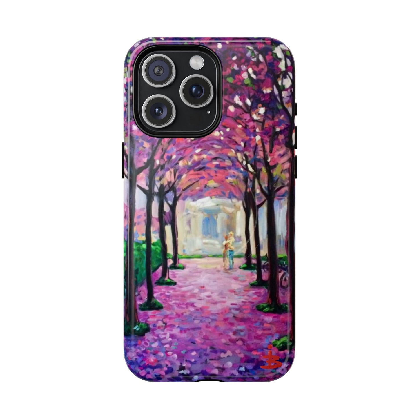 Handyhülle mit Blumenmuster – Robuste magnetische Hülle mit rosa Kirschblüten