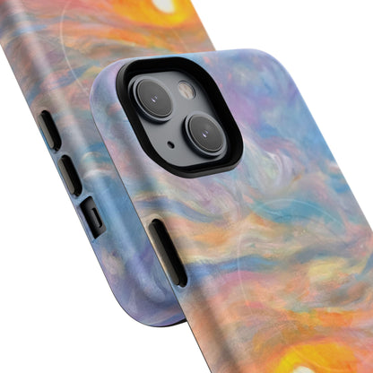 Robuste magnetische Handyhülle „Sunset Shore“ – Schützende, künstlerische Strand-Sonnenuntergangs-Optik