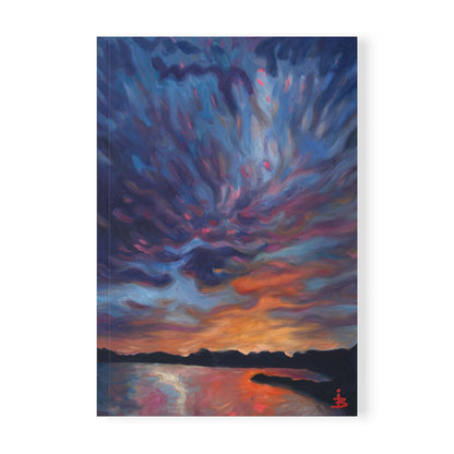 A5-Notizbuch „Sonnenuntergangshimmel“ (Softcover) – Tagebuch mit farbenfrohen Wolkenlandschaften