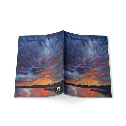 A5-Notizbuch „Sonnenuntergangshimmel“ (Softcover) – Tagebuch mit farbenfrohen Wolkenlandschaften