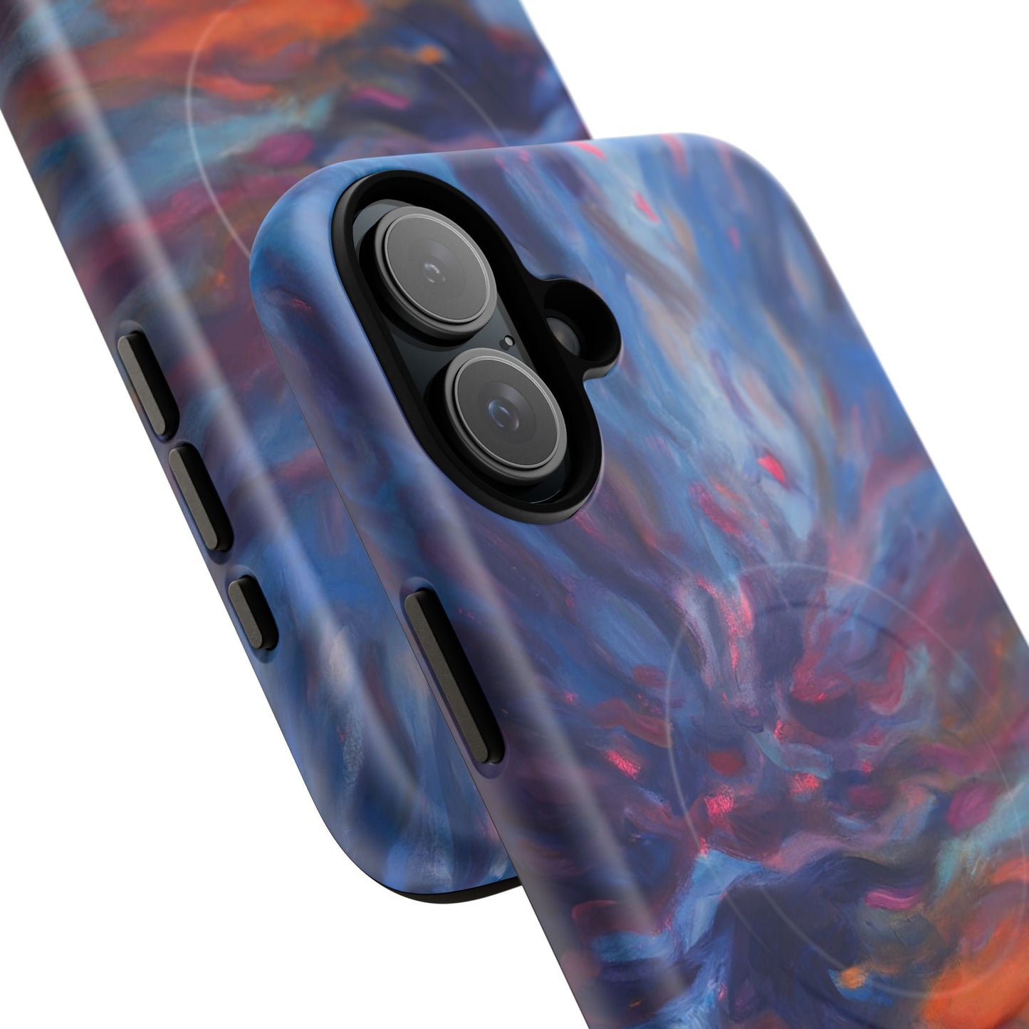 Magnetische Handyhülle – Abstraktes Sonnenuntergangsmuster für iPhones