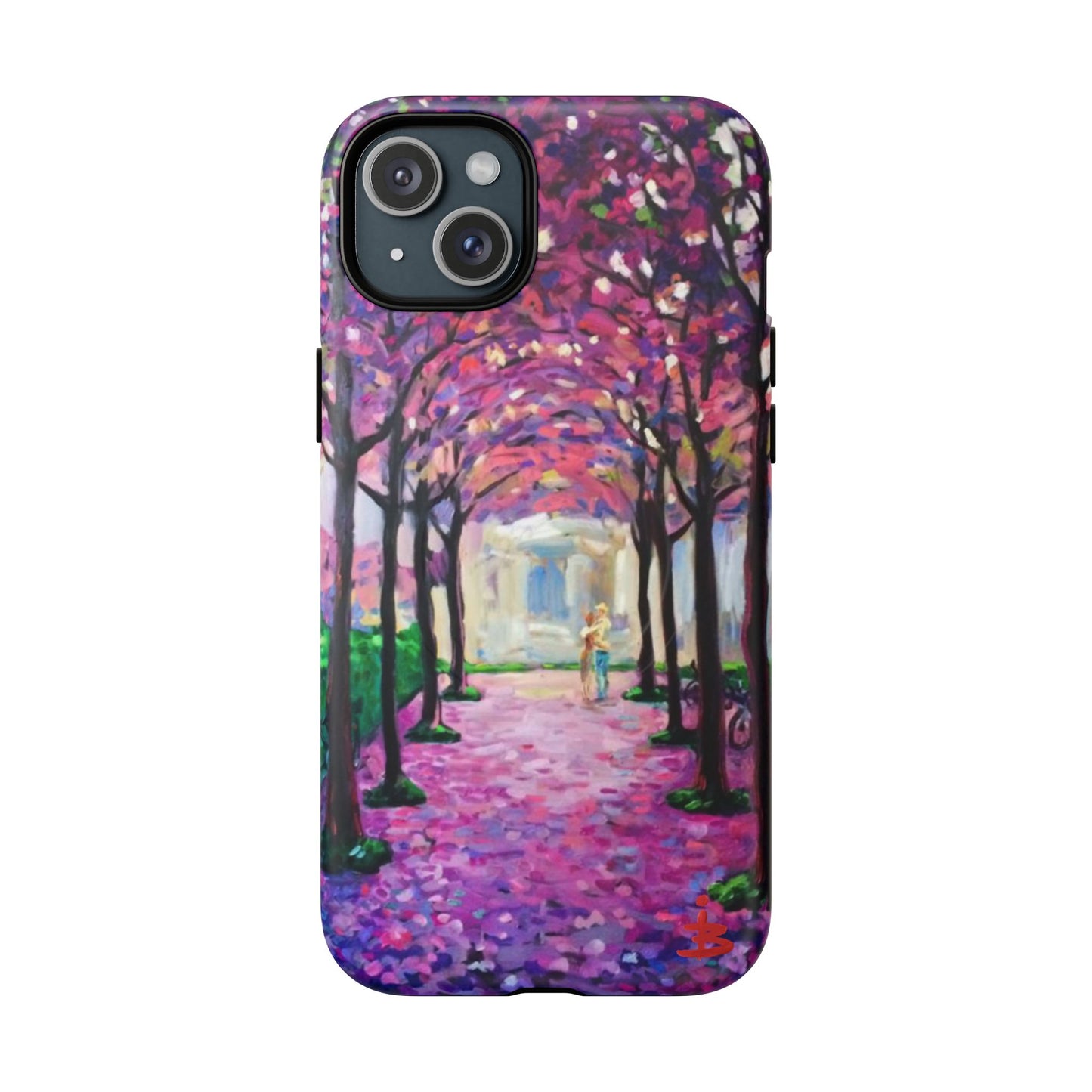 Handyhülle mit Blumenmuster – Robuste magnetische Hülle mit rosa Kirschblüten