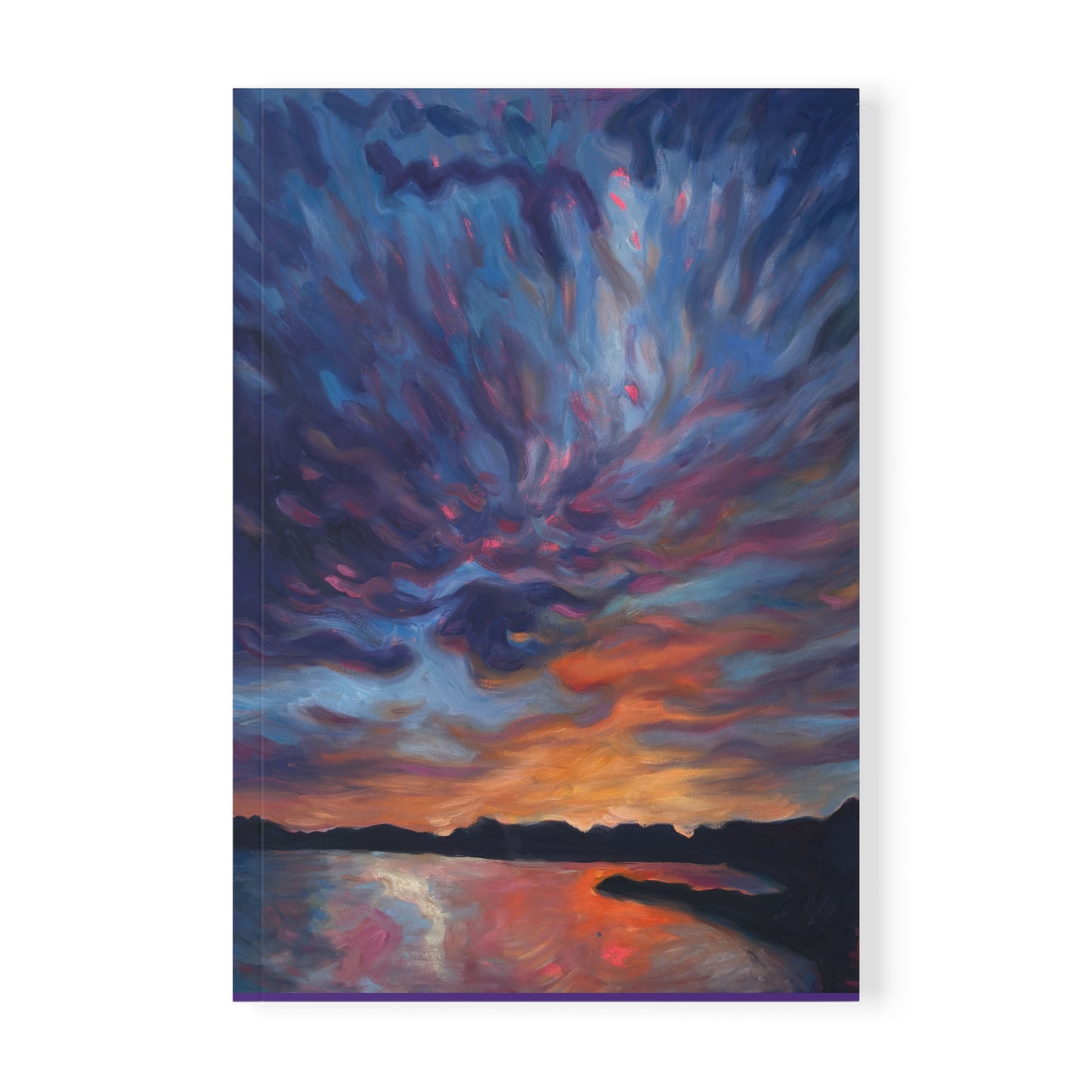 Sunset Sky A5 Softcover Notebook — Colorful Cloudscape Journal