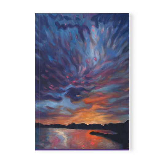 Sunset Sky A5 Softcover Notebook — Colorful Cloudscape Journal