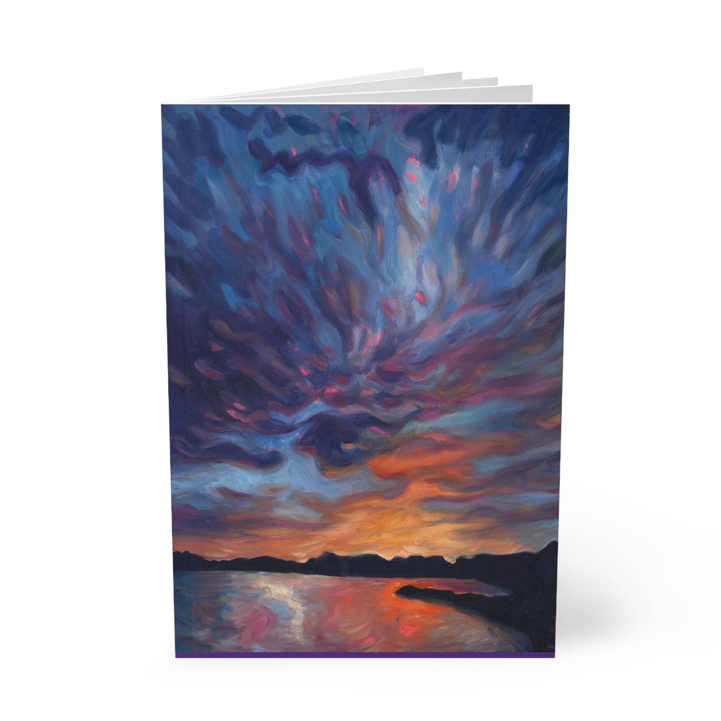 Sunset Sky A5 Softcover Notebook — Colorful Cloudscape Journal