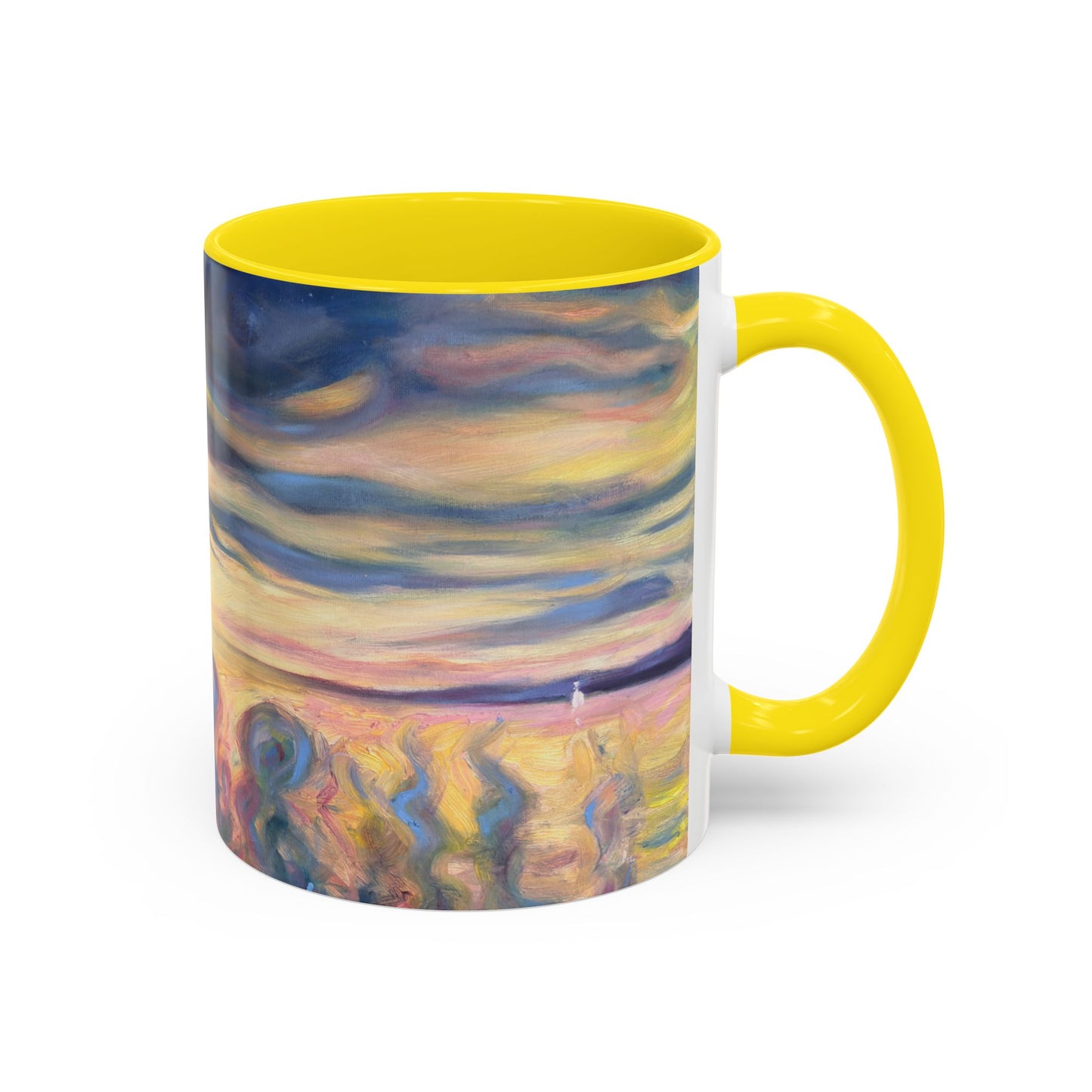 Sunset Dreamscape Coffee Mug — Abstract Sunset Art Accent Mug (11/15oz)