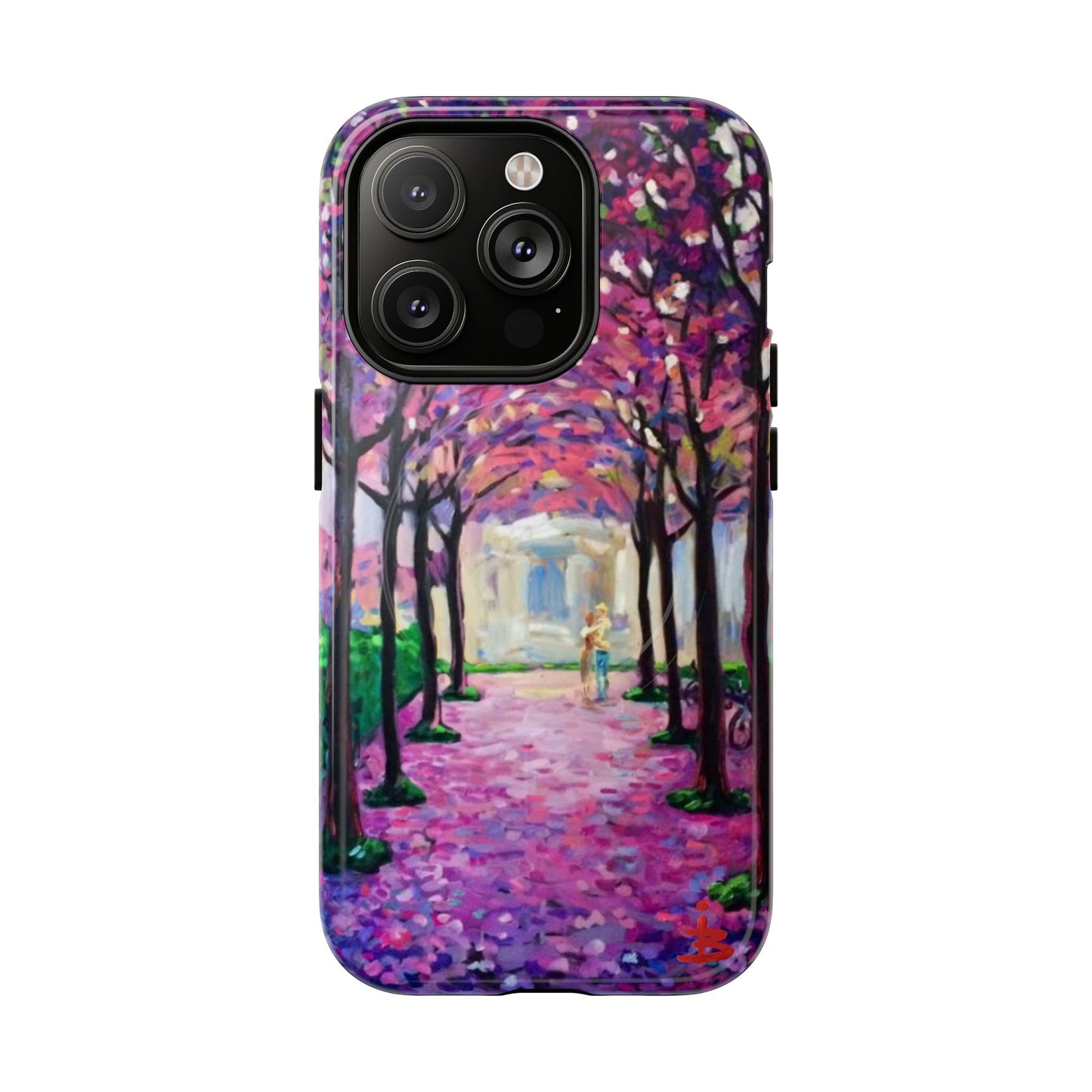 Handyhülle mit Blumenmuster – Robuste magnetische Hülle mit rosa Kirschblüten