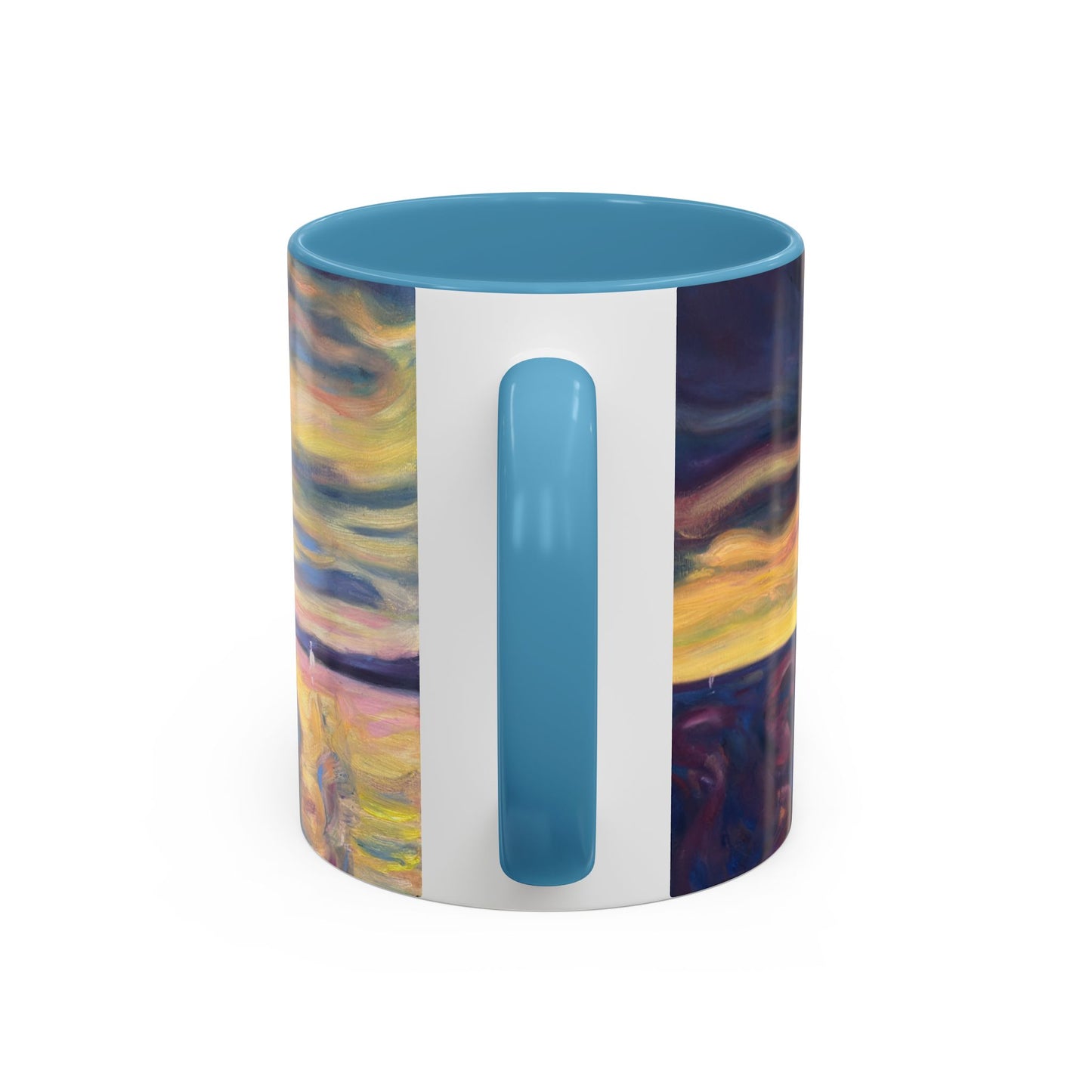 Sunset Dreamscape Coffee Mug — Abstract Sunset Art Accent Mug (11/15oz)