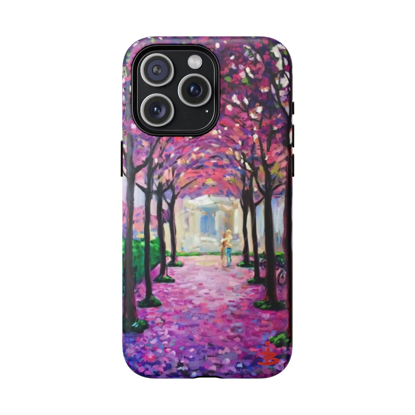 Handyhülle mit Blumenmuster – Robuste magnetische Hülle mit rosa Kirschblüten