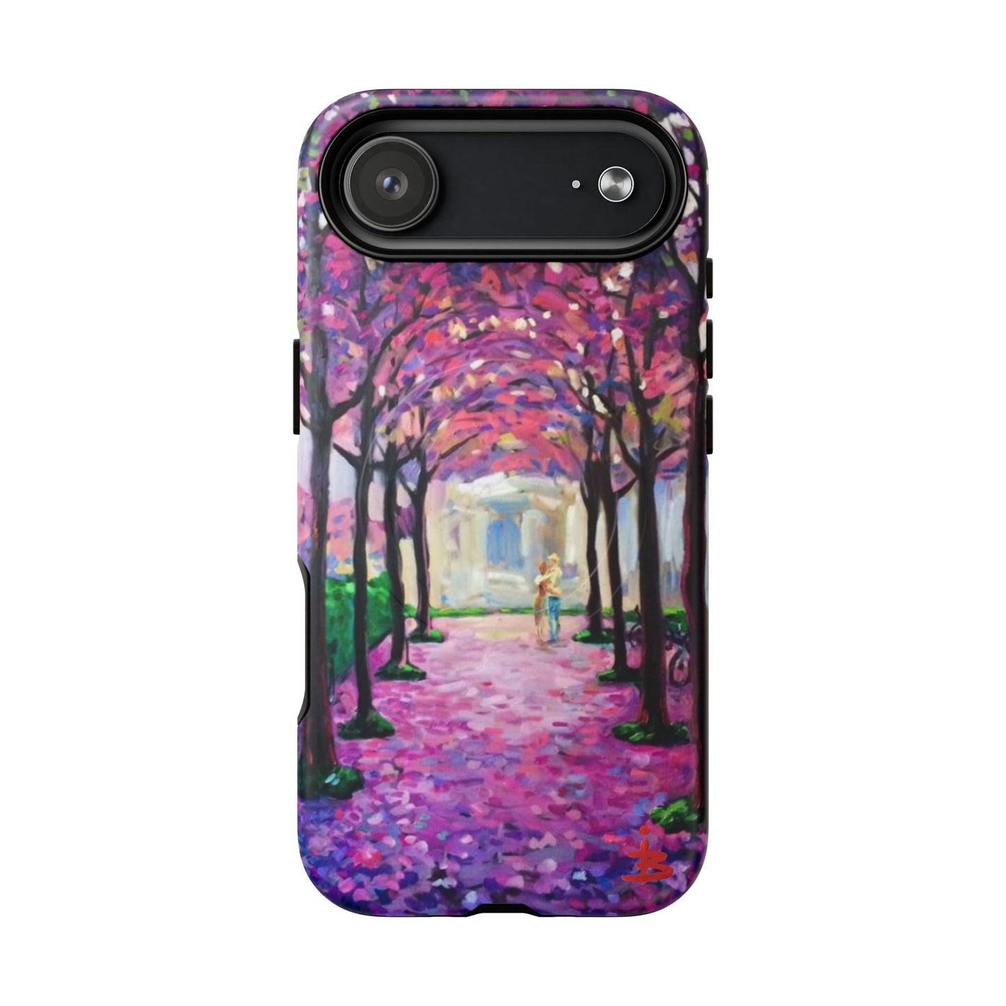 Handyhülle mit Blumenmuster – Robuste magnetische Hülle mit rosa Kirschblüten