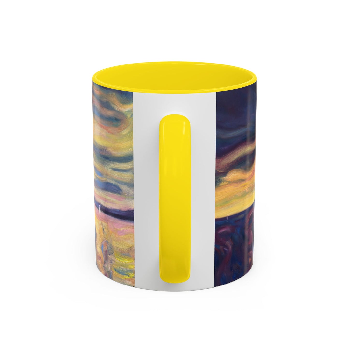 Sunset Dreamscape Coffee Mug — Abstract Sunset Art Accent Mug (11/15oz)