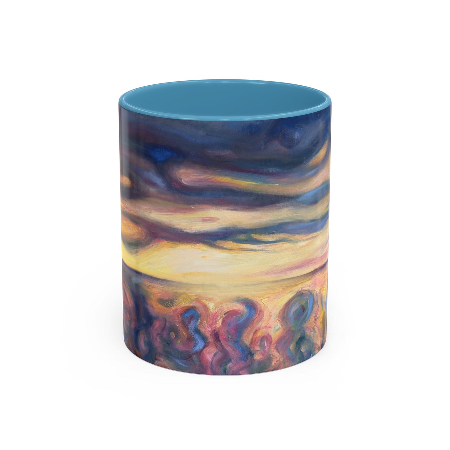 Sunset Dreamscape Coffee Mug — Abstract Sunset Art Accent Mug (11/15oz)