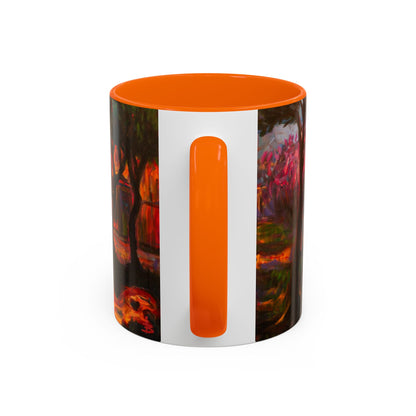 Akzent-Kaffeetasse – Herbstliche Waldszene mit Füchsen Keramik-Kaffeetasse (325/444 ml)