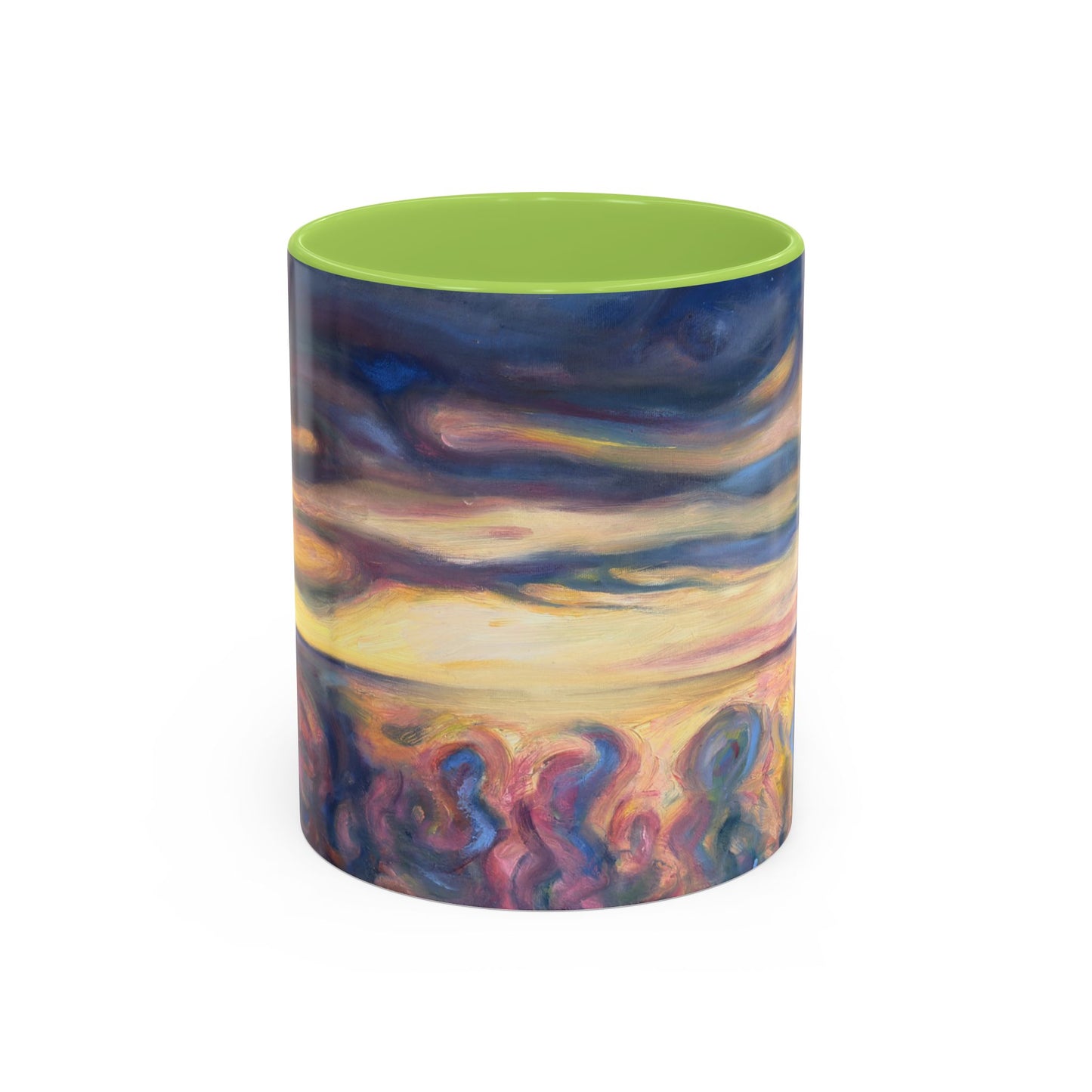 Sunset Dreamscape Coffee Mug — Abstract Sunset Art Accent Mug (11/15oz)