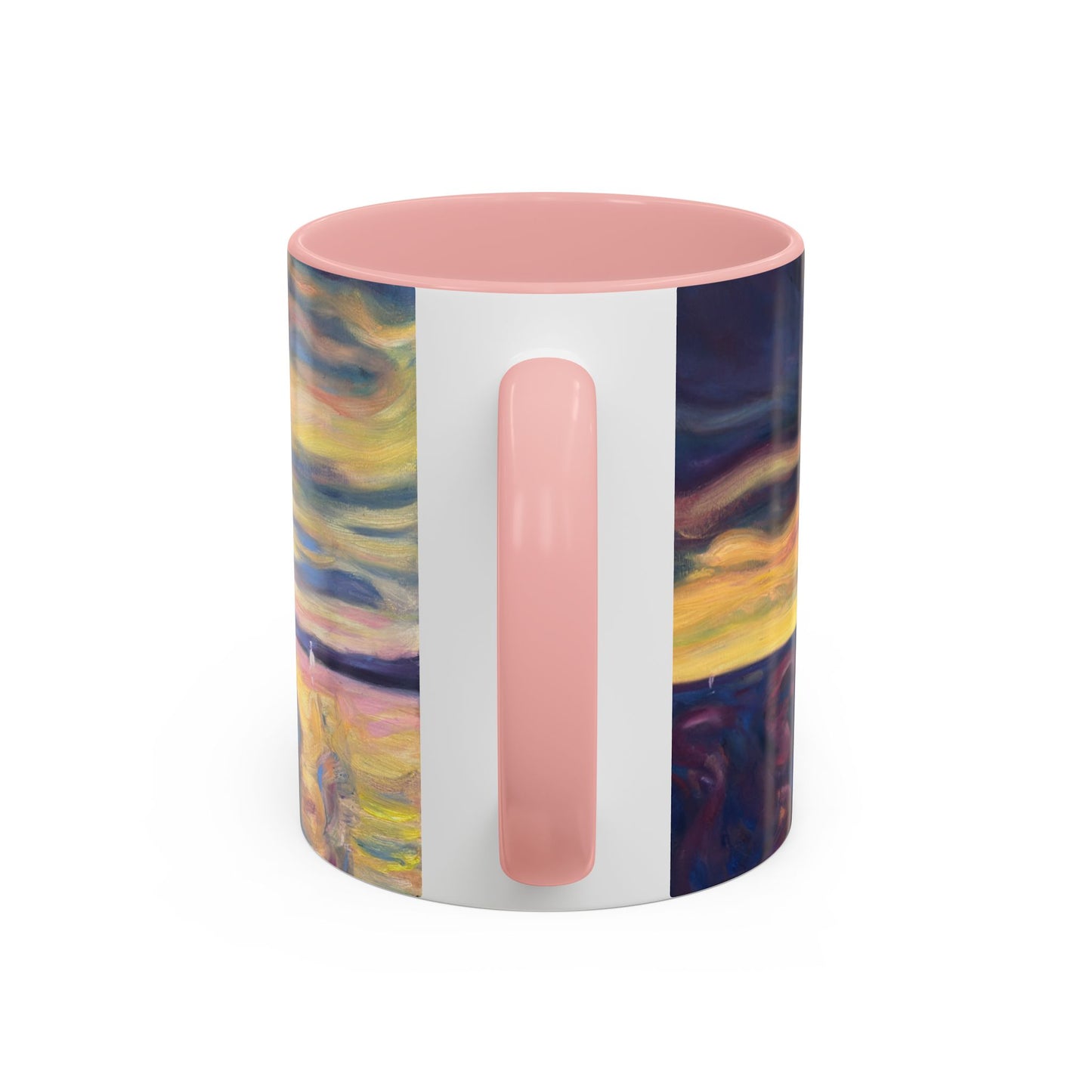 Sunset Dreamscape Coffee Mug — Abstract Sunset Art Accent Mug (11/15oz)