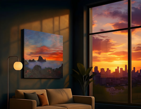 Canvas print - Ibiza island Es Vedra beautiful sunset