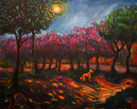 Kunstdruck - Der Nachtfuchs in Lloret