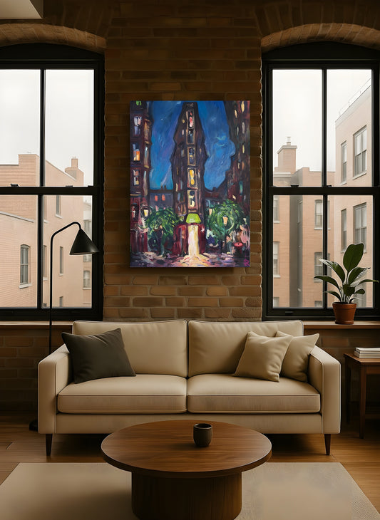 Canvas print French city Lyon - Part II