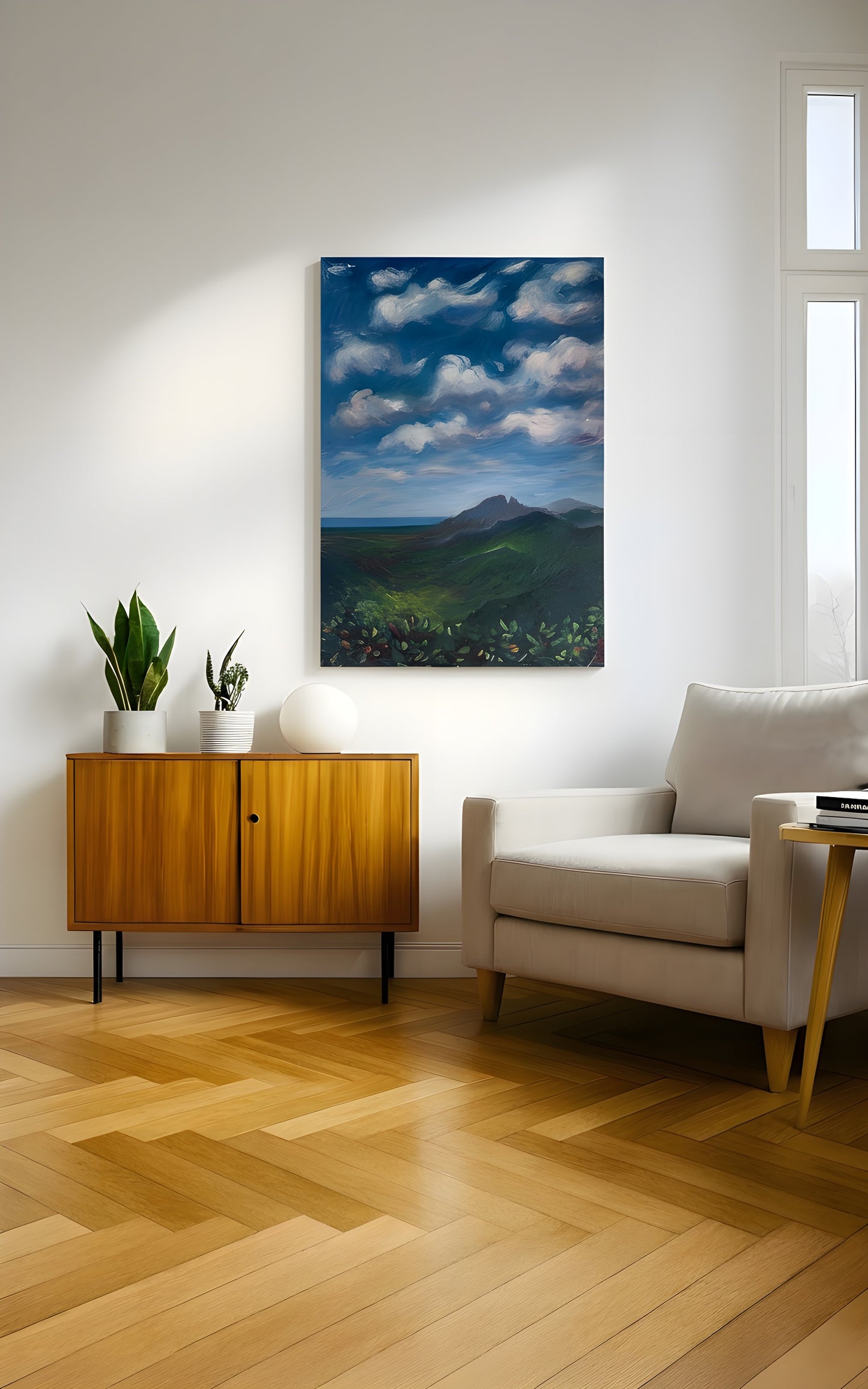 Art print mountain view - Mauritius