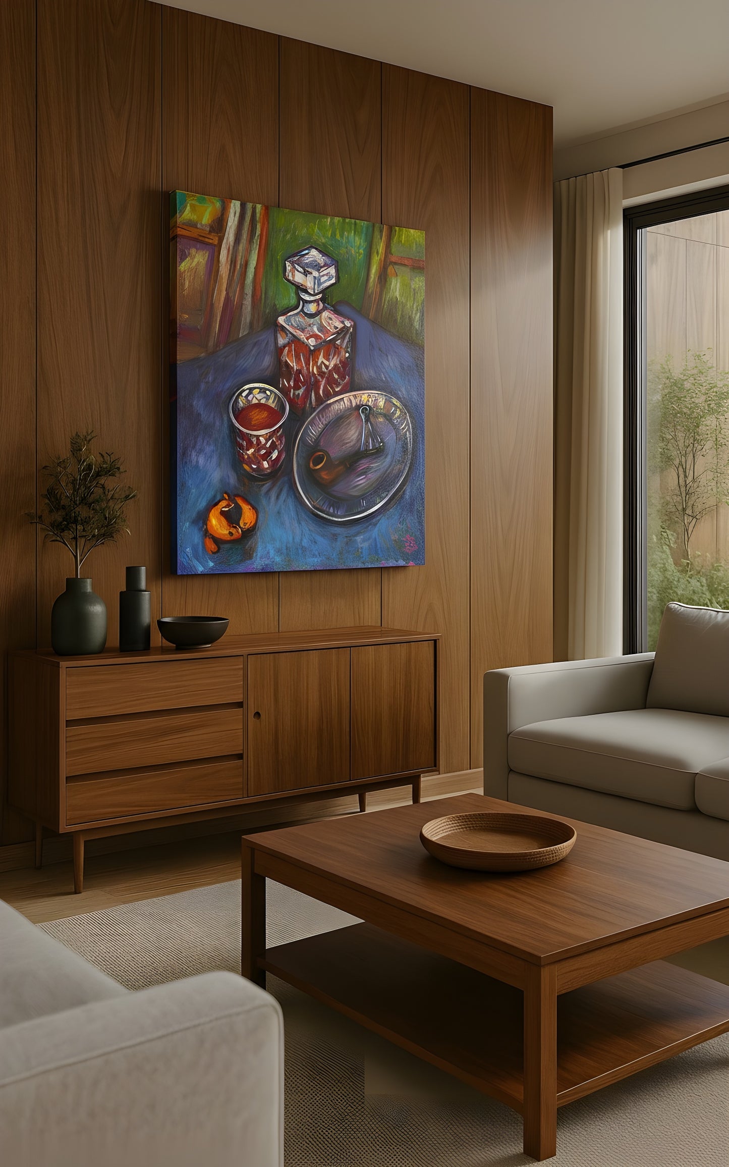 Art print whiskey pipe and elegance - No name