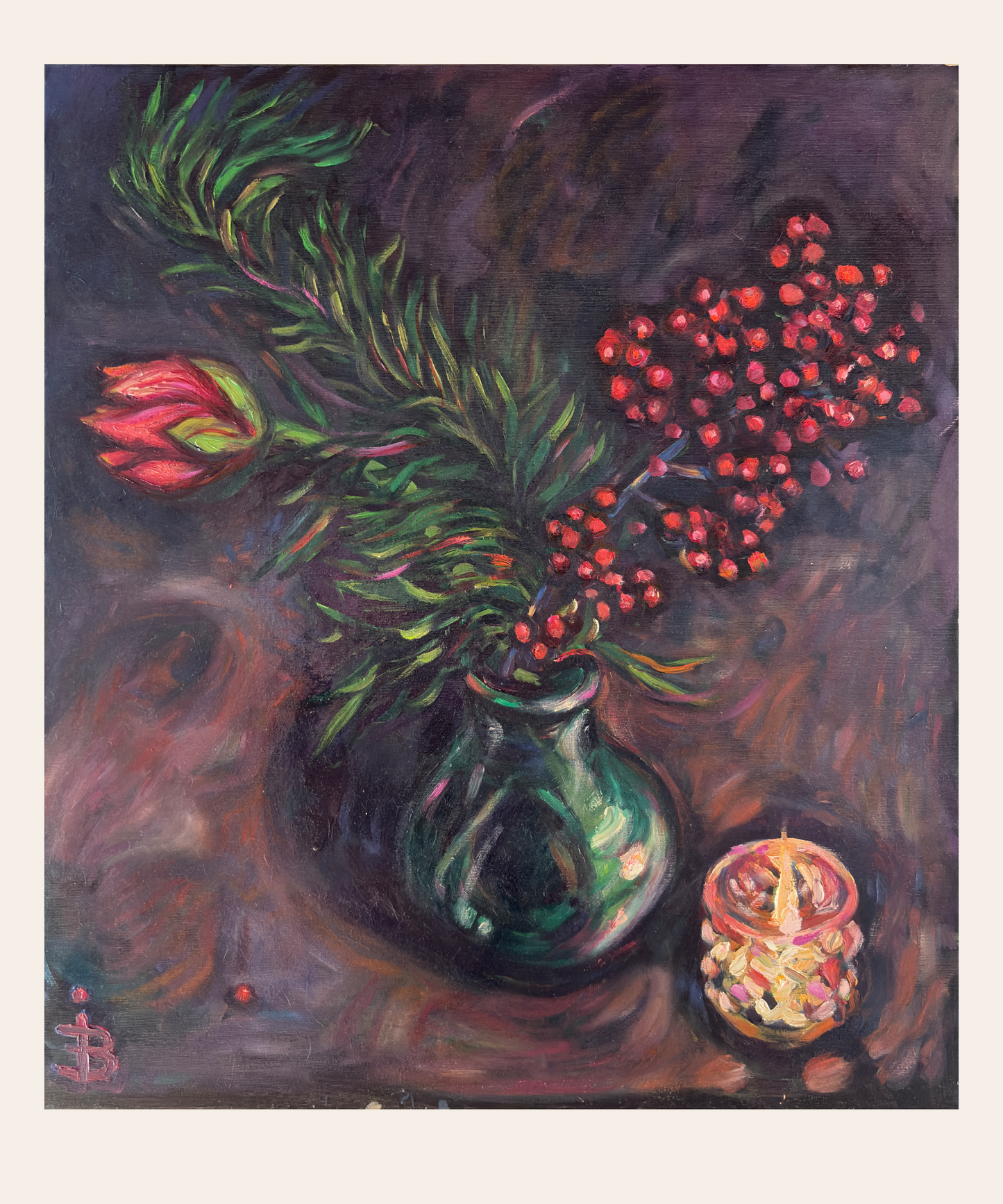 Kunstdruck Blumen – Auftakt zur Weihnachtsente