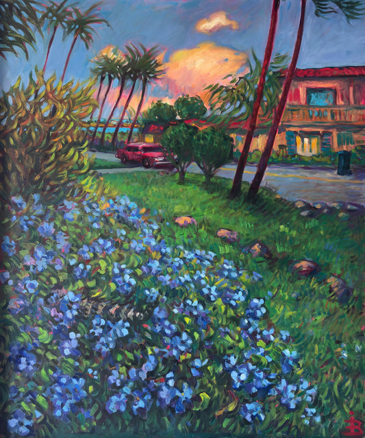 Art print lively spirit of tropical days - Southern Florida 100x120