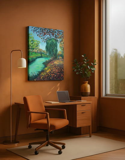 Kunstdruck: Wunderschöner Herbstpark – The Observers