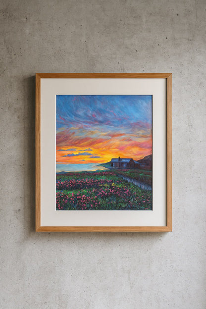 Kunstdruck – Nacht hinter dem Polarkreis